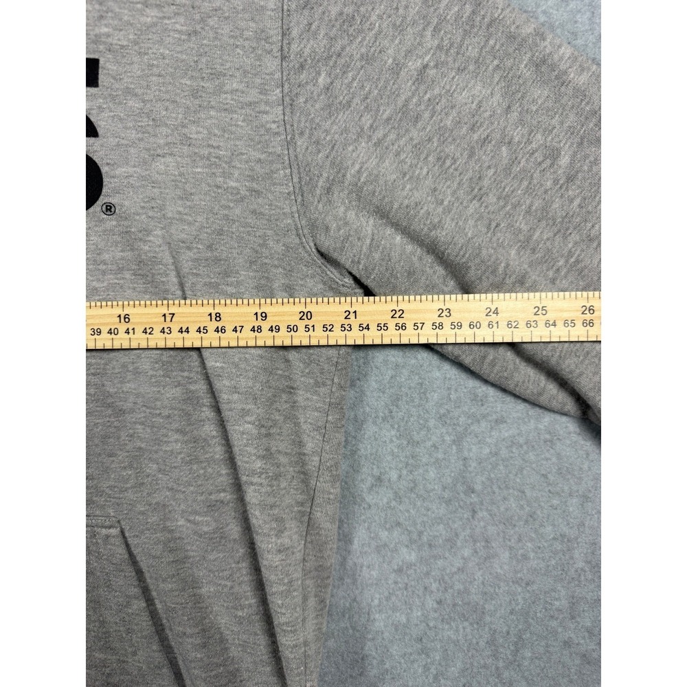 Vans Off The Wall Hoodie Mens Small Gray Black Logo Pullover Sweatshirt S 0262 - Picture 4 of 9